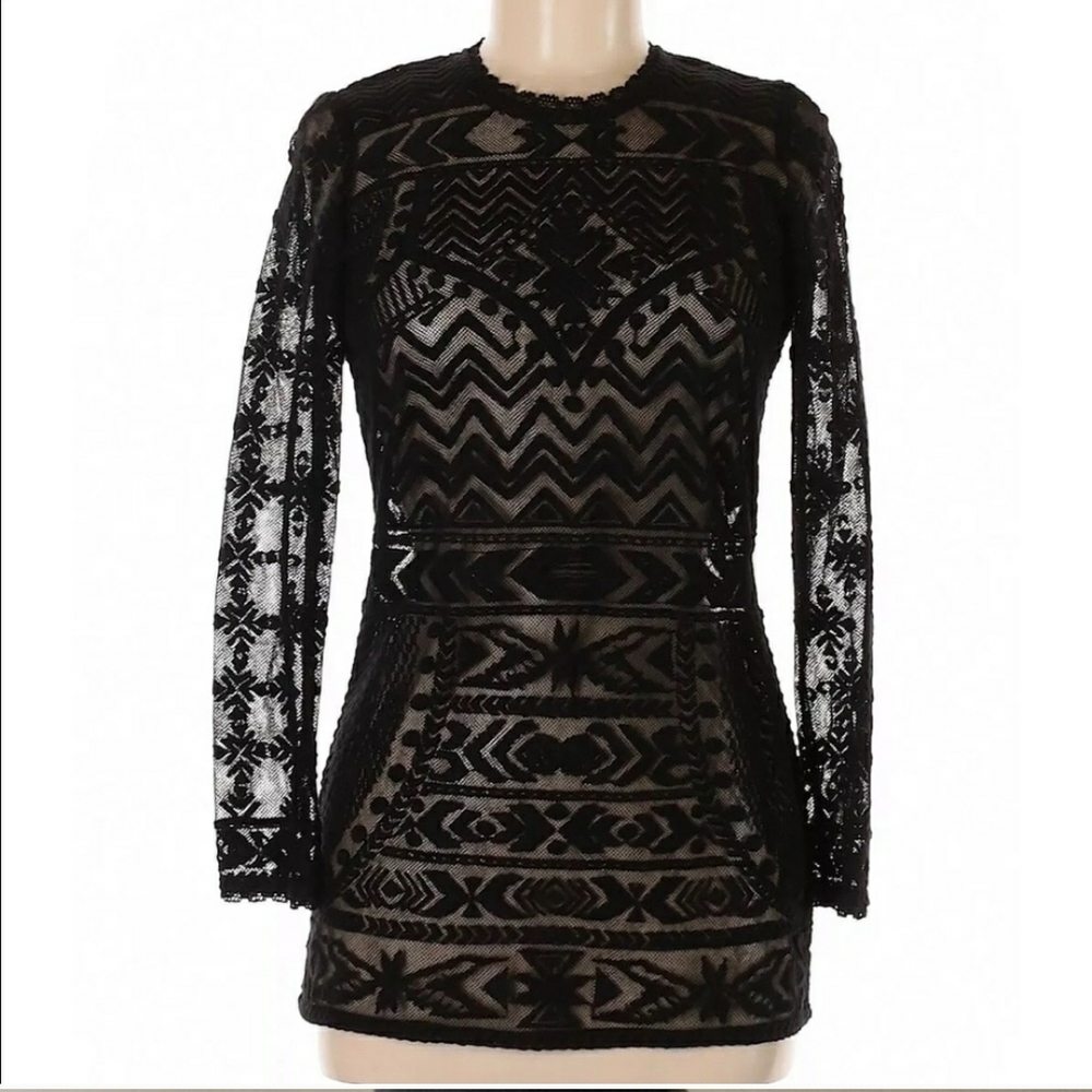 ISABEL MARANT Pour H&M Black Lace Sheer Patterned Top - New and Gorgeous! - Picture 15 of 16